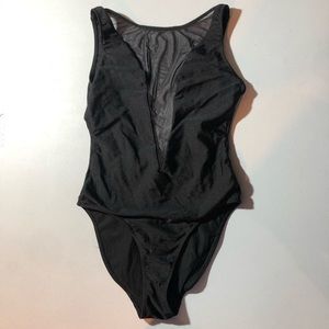 Mesh Plunge Swimsuit